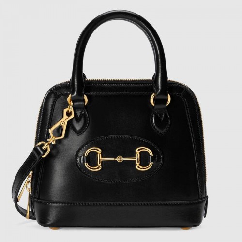 Gucci Horsebit 1955 mini bolso de mano 640716 negro
