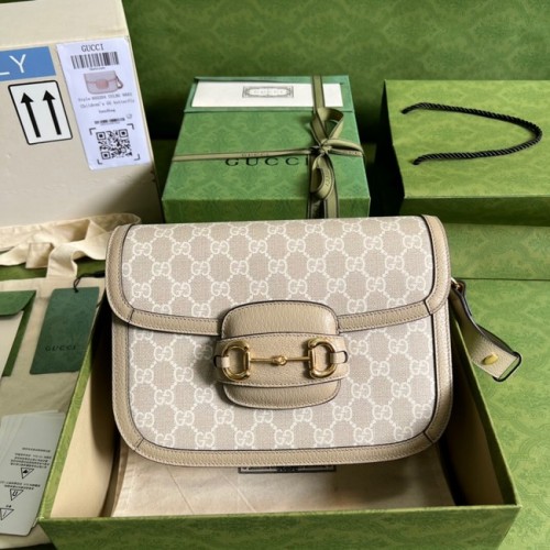 Gucci Horsebit 1955 bandolera 602204 Beige