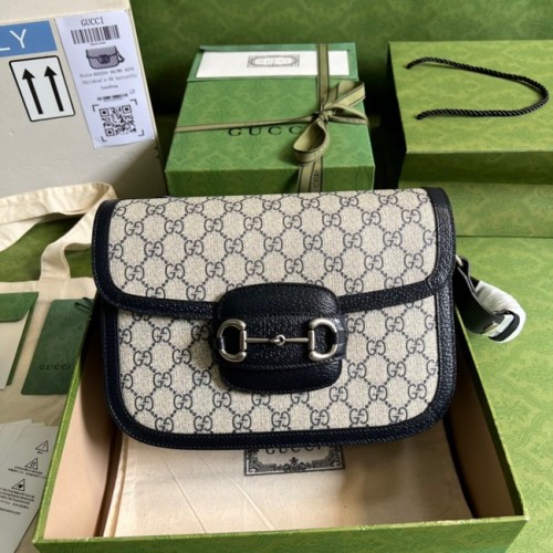 Gucci Horsebit 1955 bandolera 602204 Azul