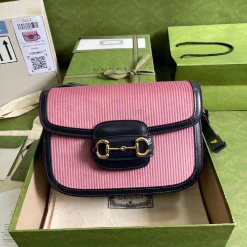 Gucci Horsebit 1955 bolso pequeño 602204 rosa