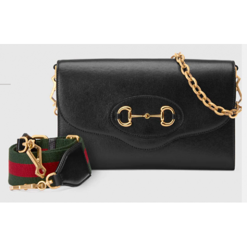 Gucci Horsebit 1955 bolso pequeño 677286 negro