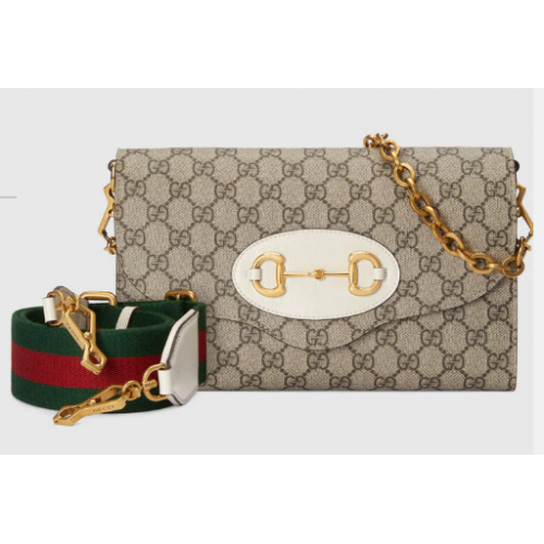 Gucci Horsebit 1955 bolso pequeño 677286 blanco Gucci Horsebit 1955 bolso pequeño 677286 blanco