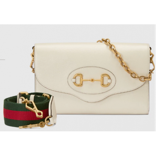 Gucci Horsebit 1955 bolso pequeño 677286 blanco