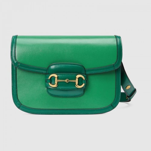 Gucci Horsebit 1955 bolso de hombro pequeño 602204 verde
