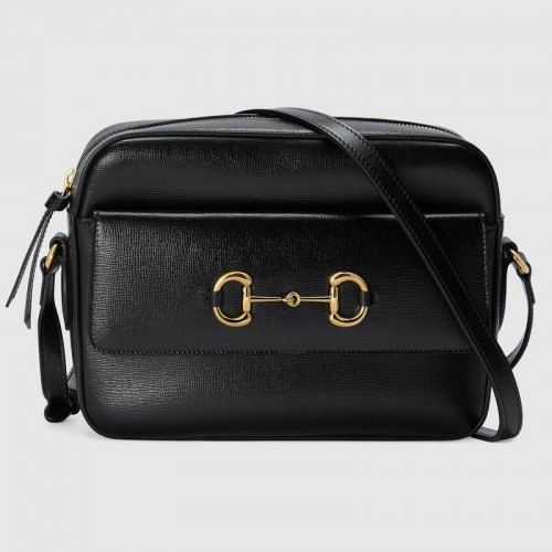 Gucci Horsebit 1955 bolso de hombro pequeño 645454 Negro