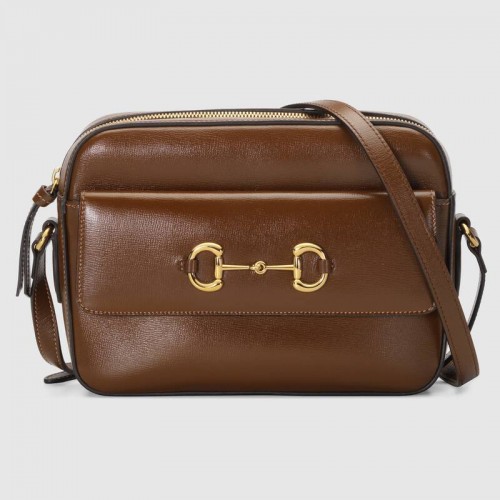 Gucci Horsebit 1955 bolso de hombro pequeño 645454 marrón