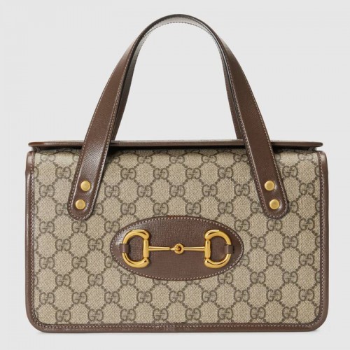 Gucci Horsebit 1955 bolso pequeño con asa superior 627323 Marrón