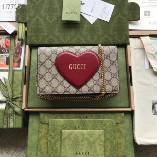 Cartera Gucci Horsebit 1955 con cadena 648948 marrón