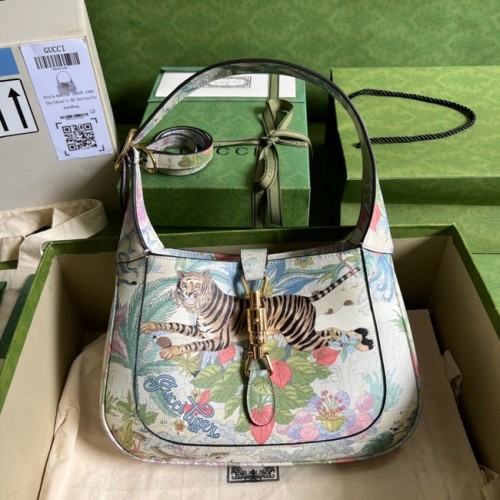 Gucci Jackie 1961 bolso hobo flor pequeña 636709 tigre