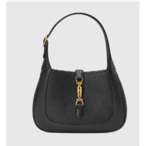 Gucci Jackie 1961 bolso pequeño de grano natural 636709 Negro