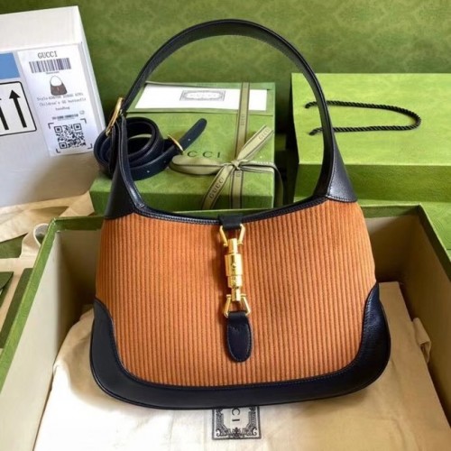 Gucci Jackie 1961 bolso de hombro pequeño 636706 marrón