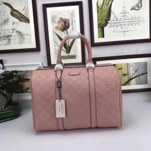 Gucci Joy Boston Bolso Firma Cuero 193603 Rosa
