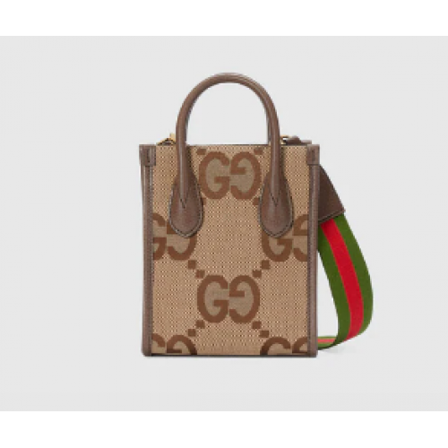 Gucci Jumbo GG mini bolso tote 699406 marrón