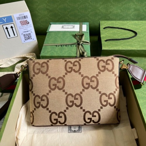 Gucci Jumbo GG bolso de hombro 699130 marrón
