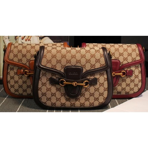 Bolso de hombro Gucci Lady Web Original GG Canvas 383848