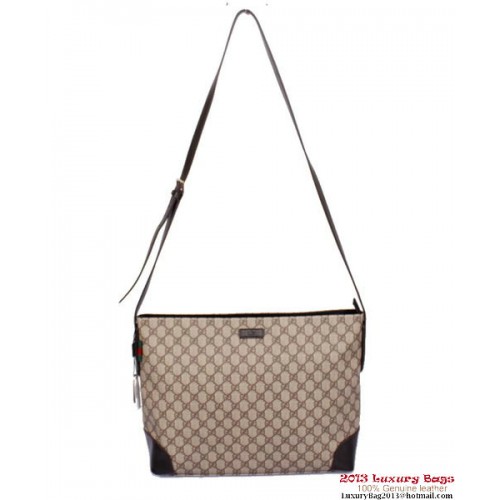 Gucci Bolsa de mensajero de lona GG original grande 308930 Negro