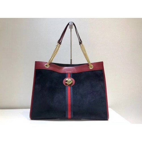 Gucci Bolso grande con cabeza de tigre 537219 Royal Blue