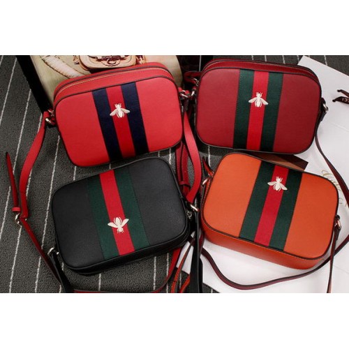 Bolso de hombro de cuero Gucci 412008