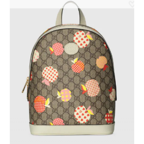 Gucci Les Pommes mochila pequeña 552884 Blanco