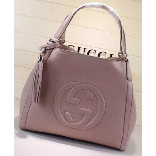 Gucci Bolso de hombro mediano Soho Piel de becerro 282309 Albaricoque