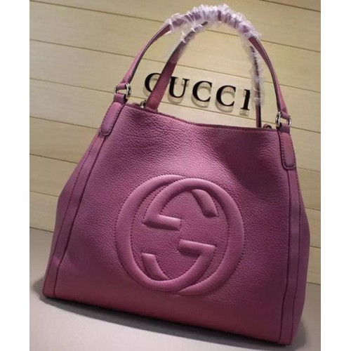 Gucci Bolso de hombro Soho mediano Piel de becerro 282309 Rosa