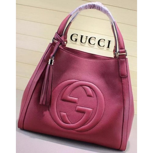 Gucci Bolso de hombro mediano Soho Piel de becerro 282309 Rosy