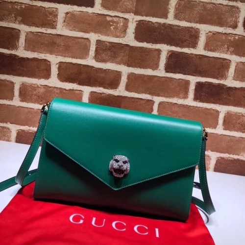 Gucci Bolso de hombro mediano 527857 Verde