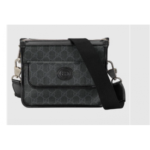 Gucci Messenger bag con G entrelazada 674164 negro