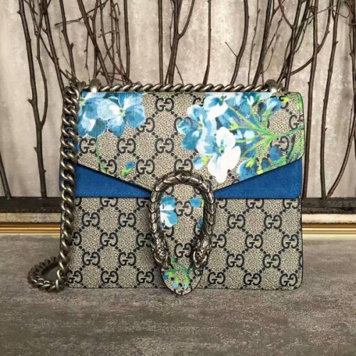 Gucci Mini Dionysus GG Bolso de hombro de lona 421970 Azul