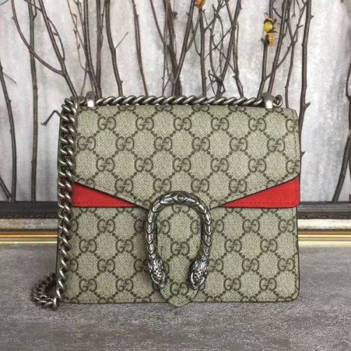 Gucci Mini Dionysus GG Bolso de hombro de lona 421970 Rojo