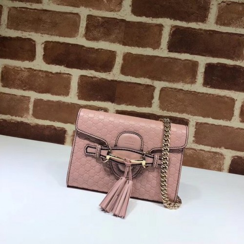 Gucci Mini bolso de piel 449636 rosa