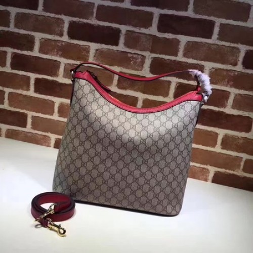Gucci Miss GG Lona Hobo Bolsa 414930 Rojo
