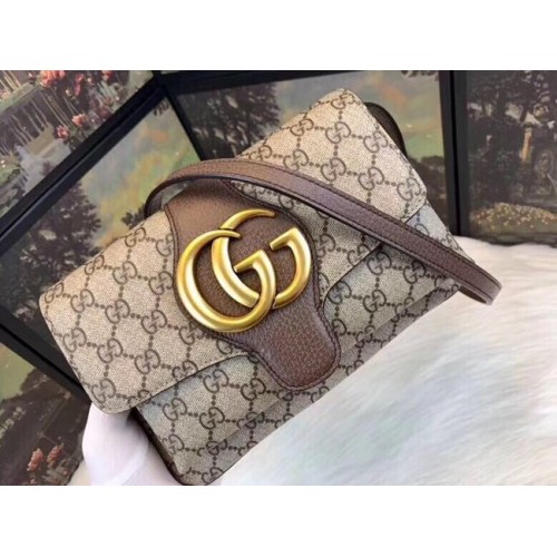 Gucci Ophidia GG Supreme bolso de hombro pequeño 550129 marrón