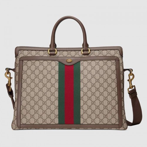 Gucci Ophidia GG maletín 547970 marrón