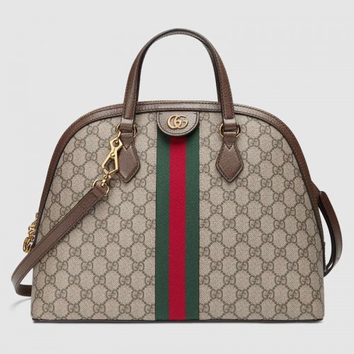 Gucci Ophidia GG bolso mediano con asa superior 524533 marrón