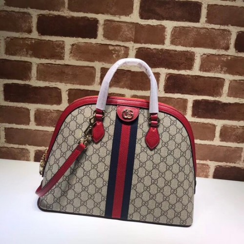 Gucci Ophidia GG bolso mediano con asa superior 524533 rojo