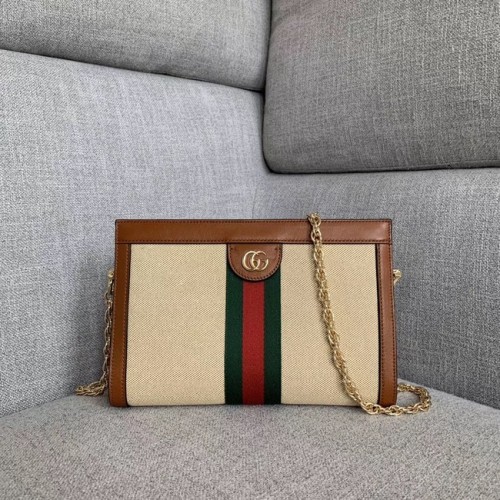 Gucci Ophidia GG bolso de hombro pequeño 503877 Beige