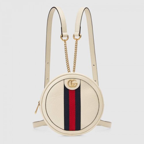 Gucci Ophidia Series Mini Mochila 598661 blanco