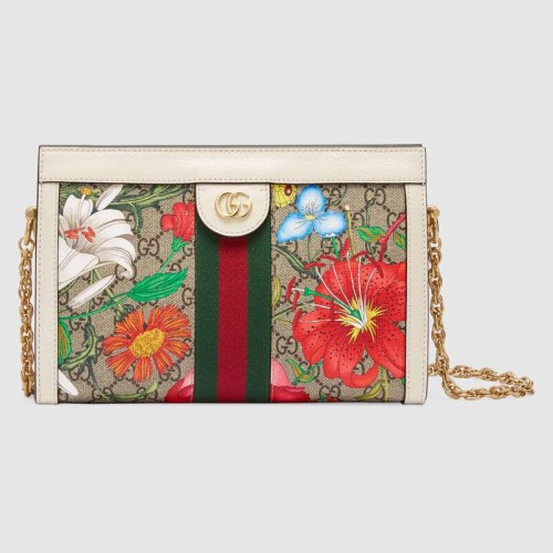 Gucci Ophidia Bolso de hombro pequeño 503877 blanco