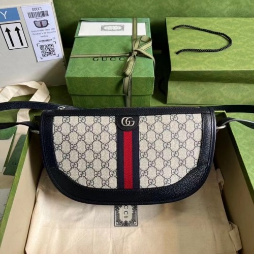Gucci Ophidia bolso de hombro grande 674096 azul