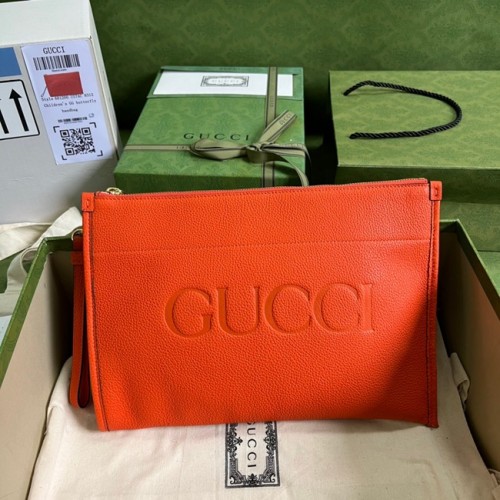 Gucci Ophidia bolsa de cuero 681200 naranja