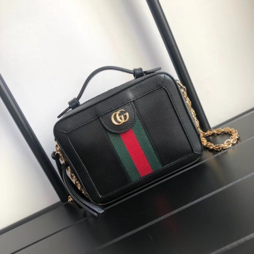 Gucci Ophidia serie GG Mini bolso de hombro 602576 negro