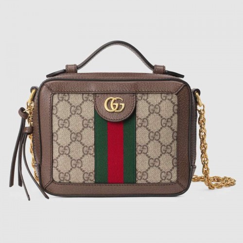 Gucci Ophidia serie GG Mini bolso de hombro 602576 marrón