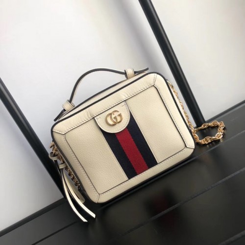Gucci Ophidia serie GG Mini bolso de hombro 602576 blanco