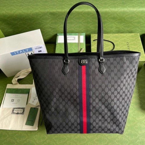 Gucci Ophidia serie grande GG Tote Bag 680127 negro