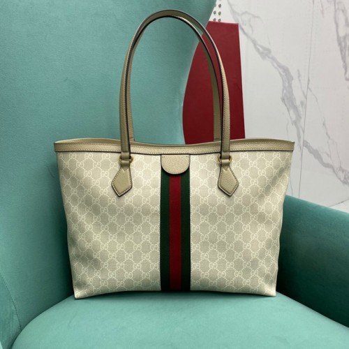 Gucci Ophidia serie mediano GG Tote Bag 631685 gris claro