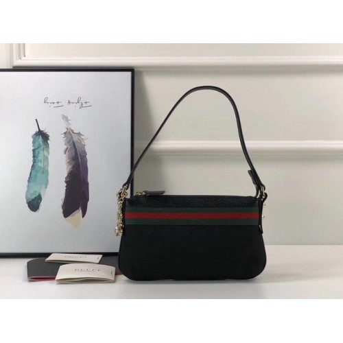 Gucci Ophidia bolso de mano pequeño con GG 145970 negro