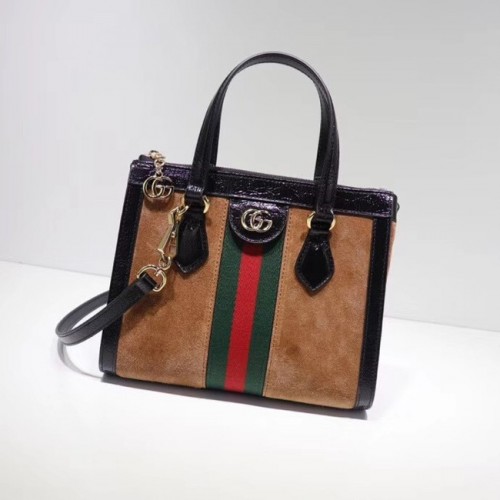 Gucci Ophidia bolso tote pequeño GG 547551 ante marrón