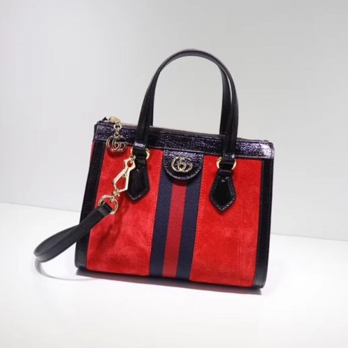 Gucci Ophidia bolso tote pequeño GG 547551 ante rojo