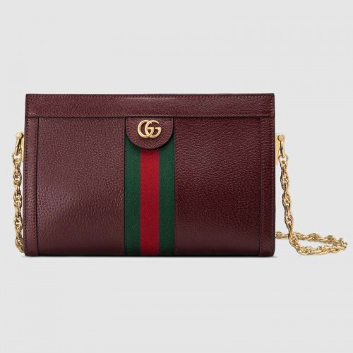 Gucci Ophidia bolso de hombro pequeño 503877 Burdeos